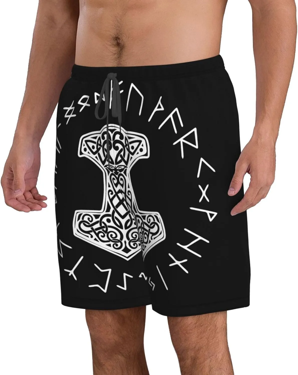 Pineapple Men'S Swim Shorts Beach Trunks Quick Dry Hawaiian Swimming Shorts with Pockets
