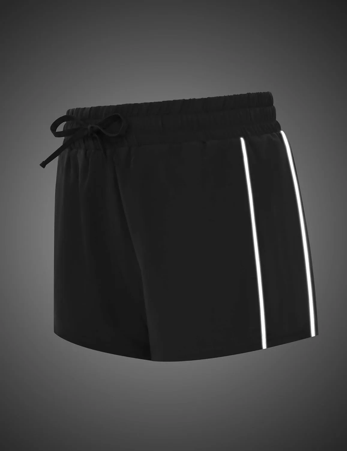 PINSPARK Running Shorts for Women Quick Dry Athletic Short High Wasit Pockets