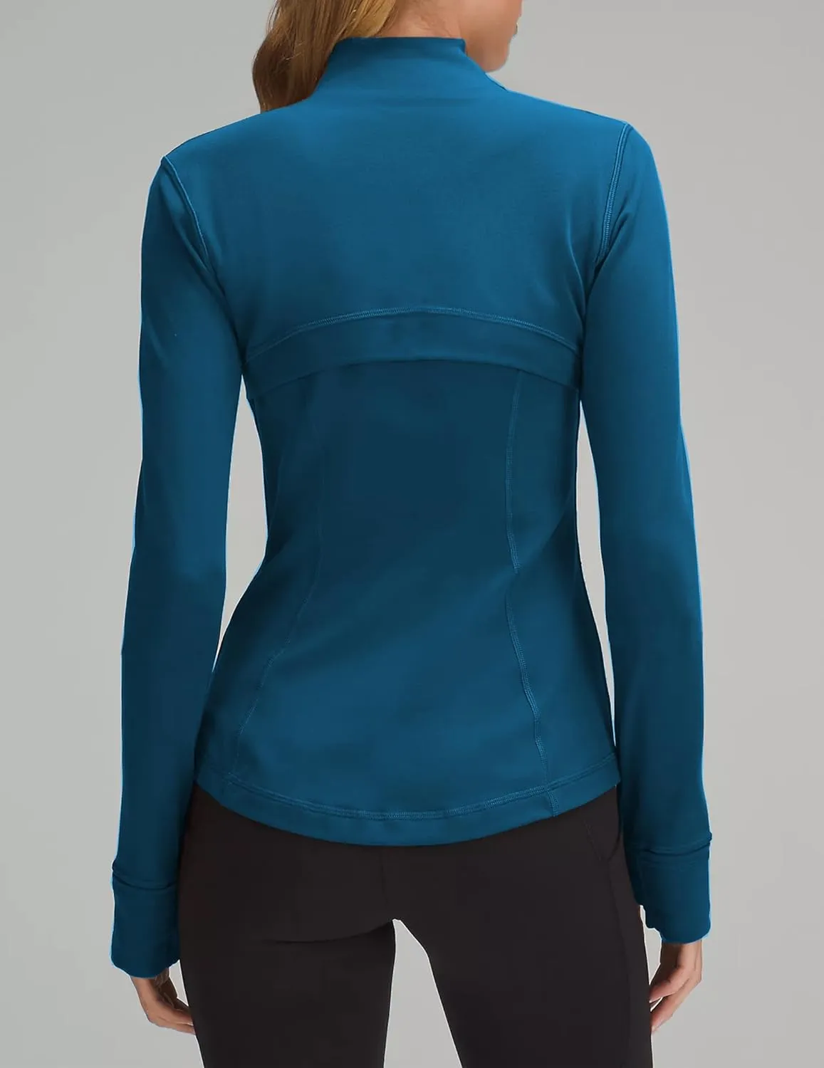 PINSPARK Women's Running Jacket Athletic Full Zip Lightweight Track Jackets Slim Fit Yoga Workout Tops
