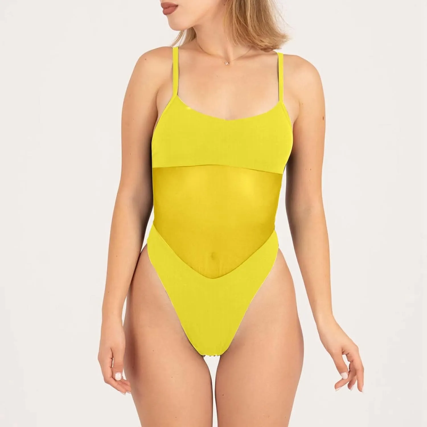 PTOLOCIF Bathing Suit for Women One Piece Square Neck Tummy Control Bathing Suit High Waisted Swimsuit Push up Twist Swimwear
