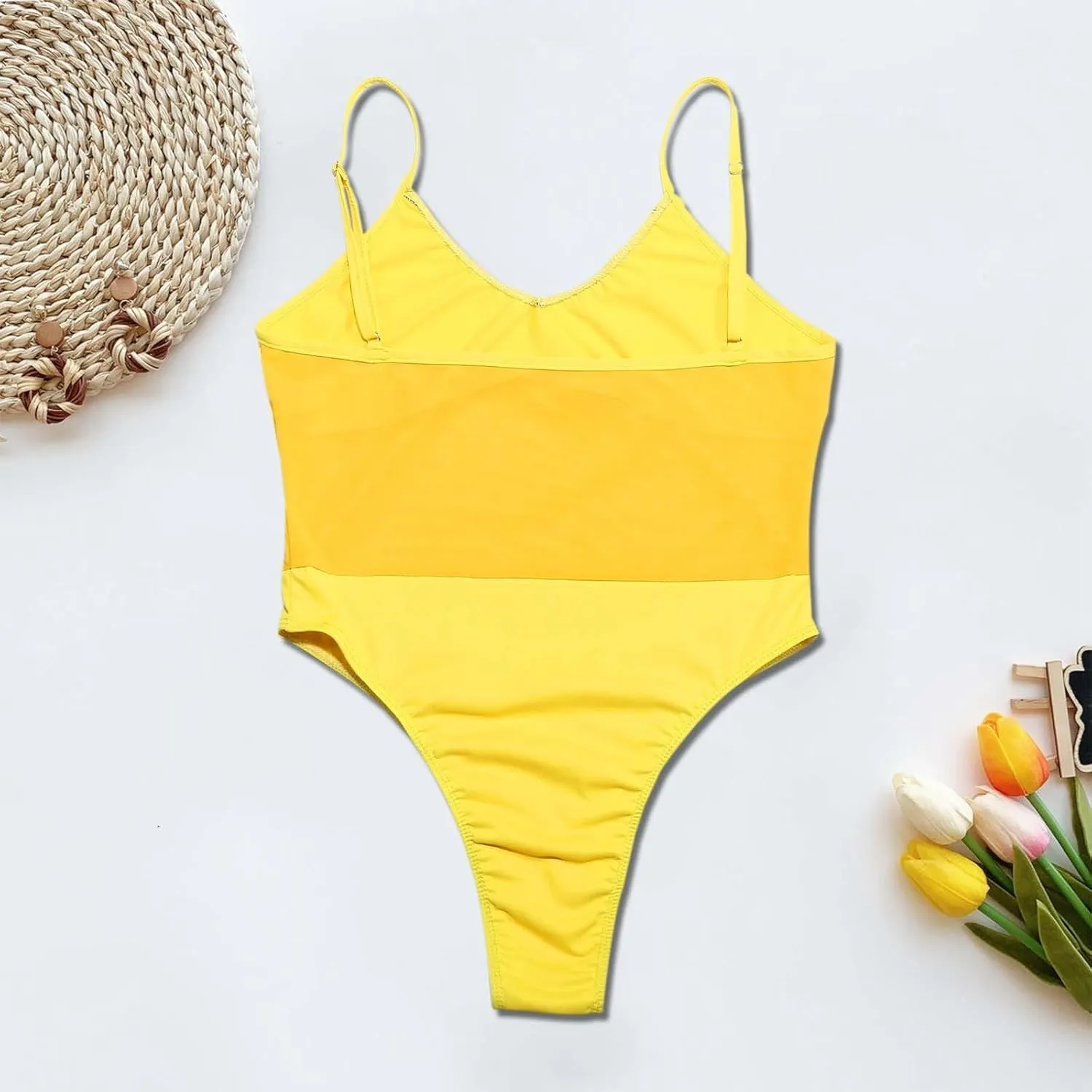PTOLOCIF Bathing Suit for Women One Piece Square Neck Tummy Control Bathing Suit High Waisted Swimsuit Push up Twist Swimwear