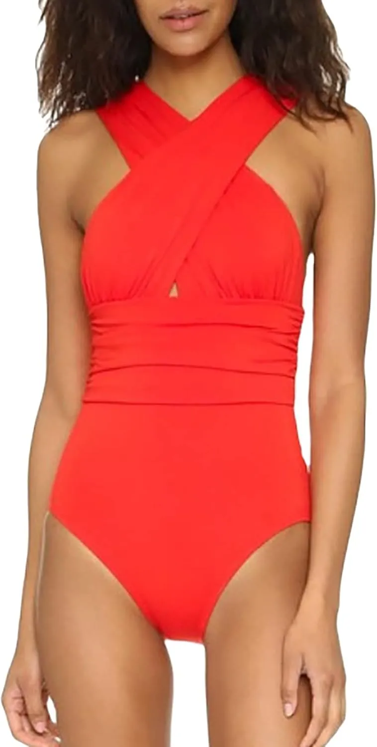 PTOLOCIF Sexy One Piece Swimsuit for Women Tummy Control Bathing Suit Sexy Cheeky High Cut Swimsuit Cute Ladies Swimwear