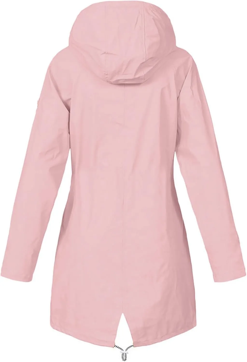 Rain Jacket Women 2024 Fall Lightweight Waterproof Raincoat Outdoor Hooded Trench Coats Windbreaker Anorak Jacket