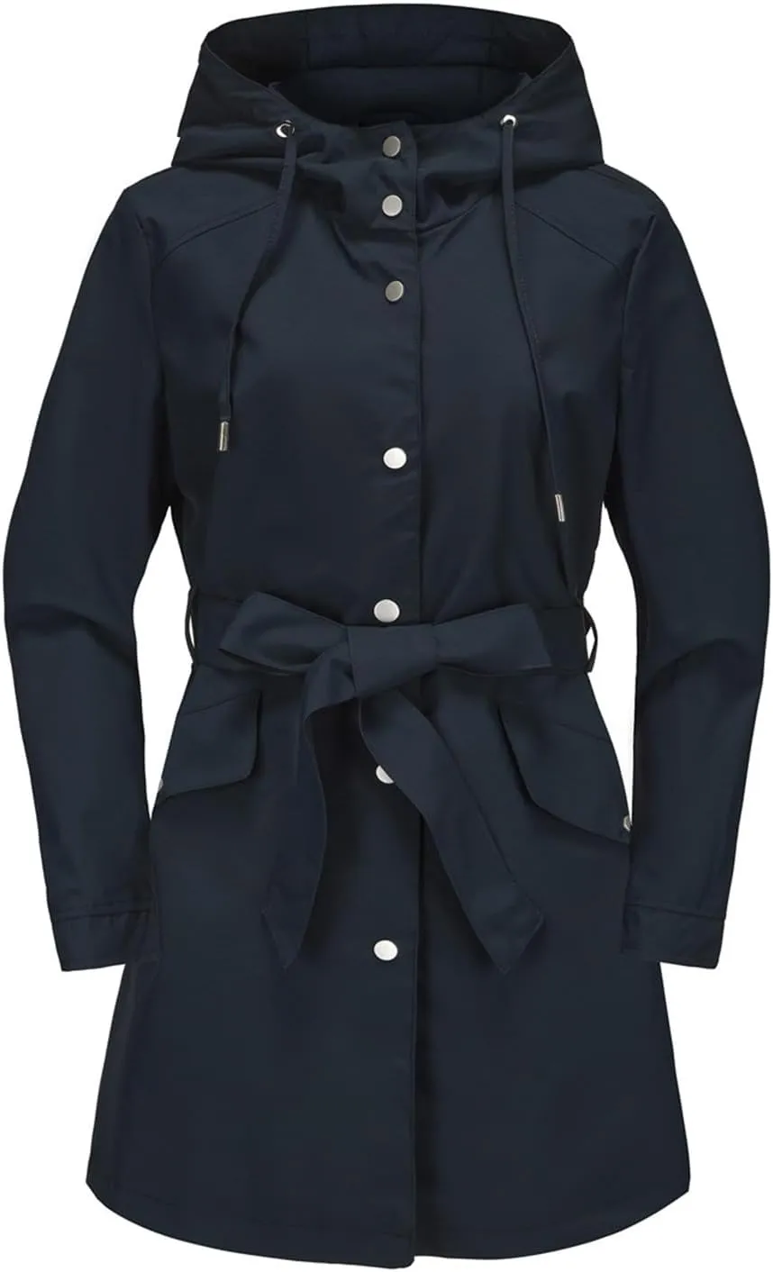 Rain Jacket Women Lightweight Waterproof Raincoat Hooded Windbreaker Waterproof Jackets with Pockets 2024