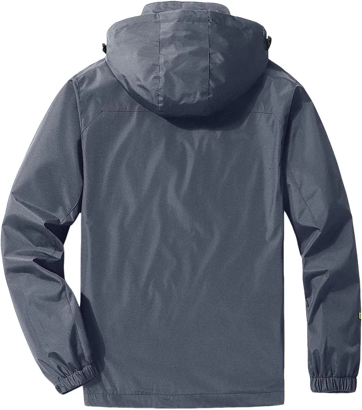 Raincoat for Men Hooded with Pockets Windproof Lightweight Windbreaker Active Outdoor Golf Cycling Running Jackets