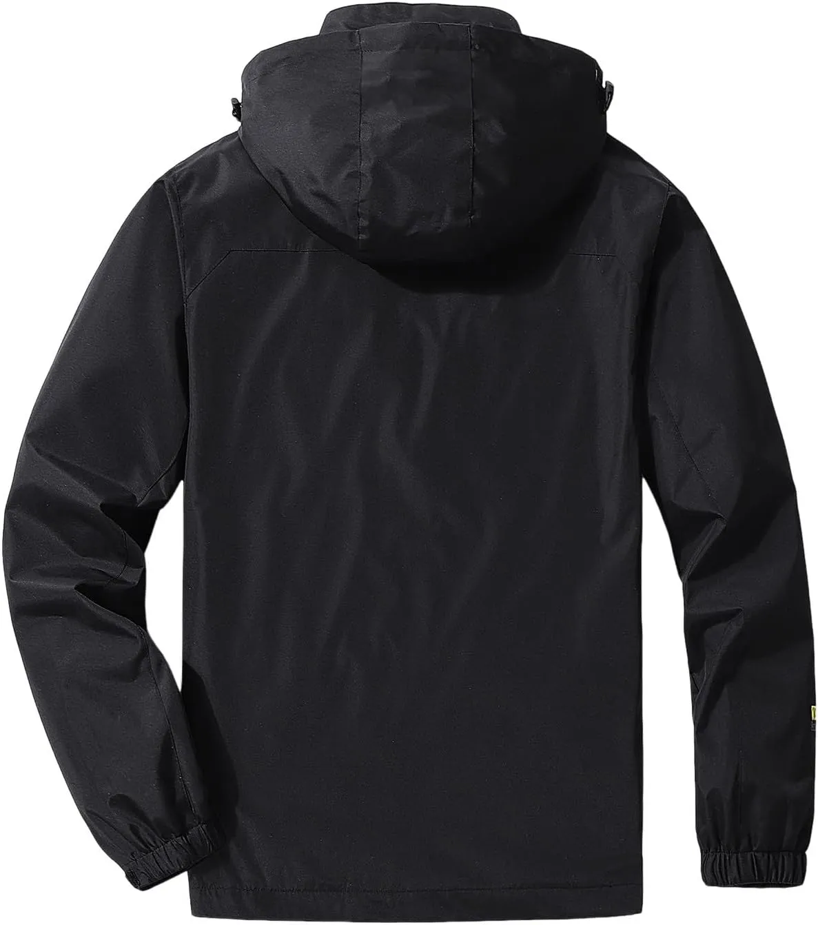 Raincoat for Men Hooded with Pockets Windproof Lightweight Windbreaker Active Outdoor Golf Cycling Running Jackets