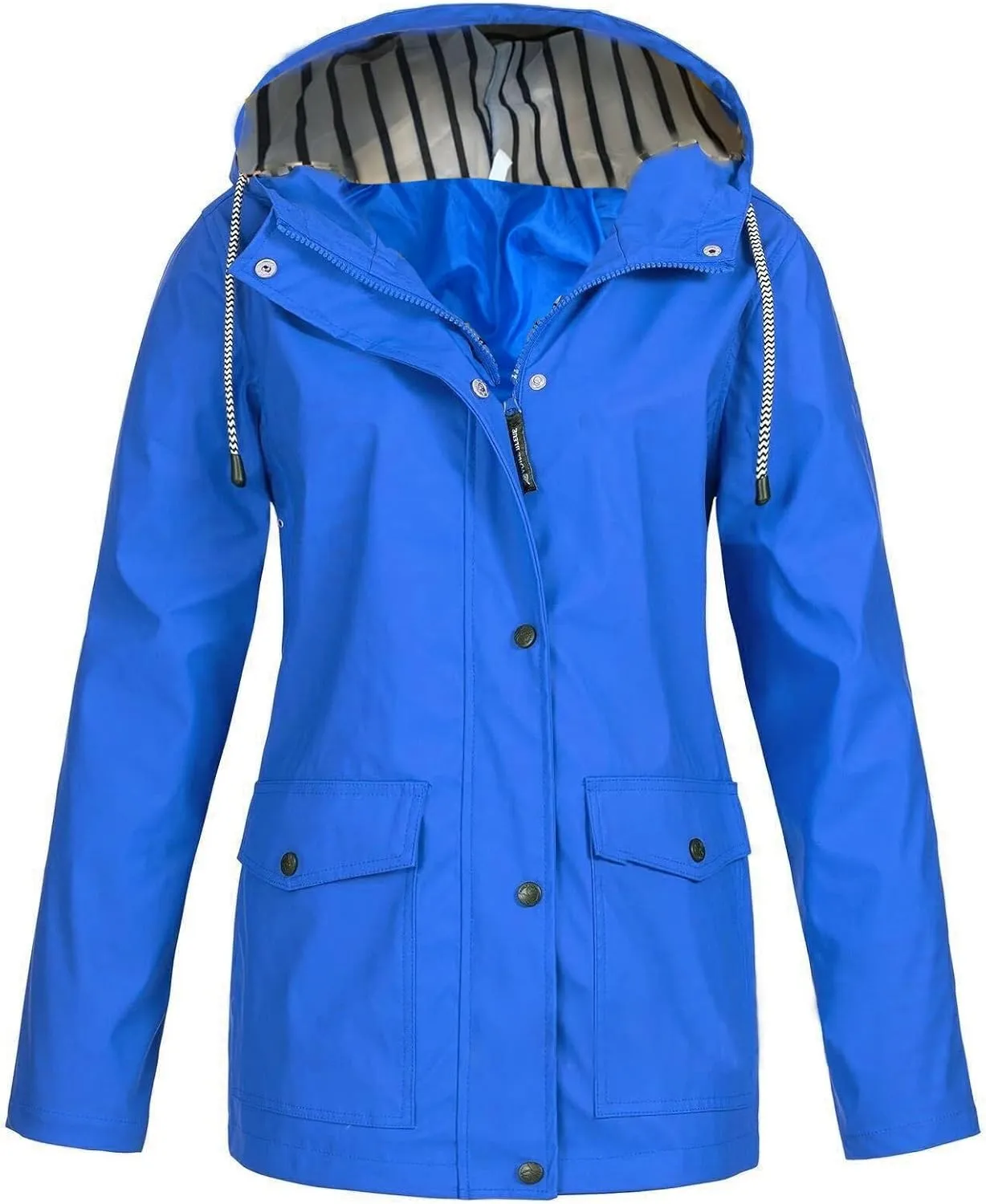Raincoats for Women Waterproof Jackets Hooded Trench Coats Winter Fall Travel Hiking Windbreaker Outerwear with Hood