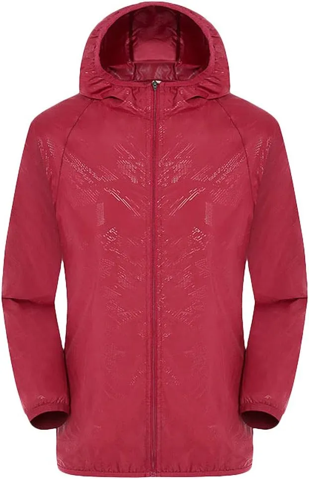 RTRDE Mens Rain Coat Waterproof Jackets with Hood Lightweight Jacket Raincoat Golf Cycling Windbreaker Jackets, S-4XL