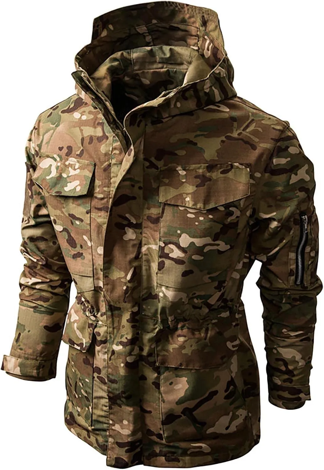 RTRDE Men's Winter Work Jackets Military Tactical Windbreaker Jacket Outdoor Camouflage Hunting Coat Work Jacket, S-2XL