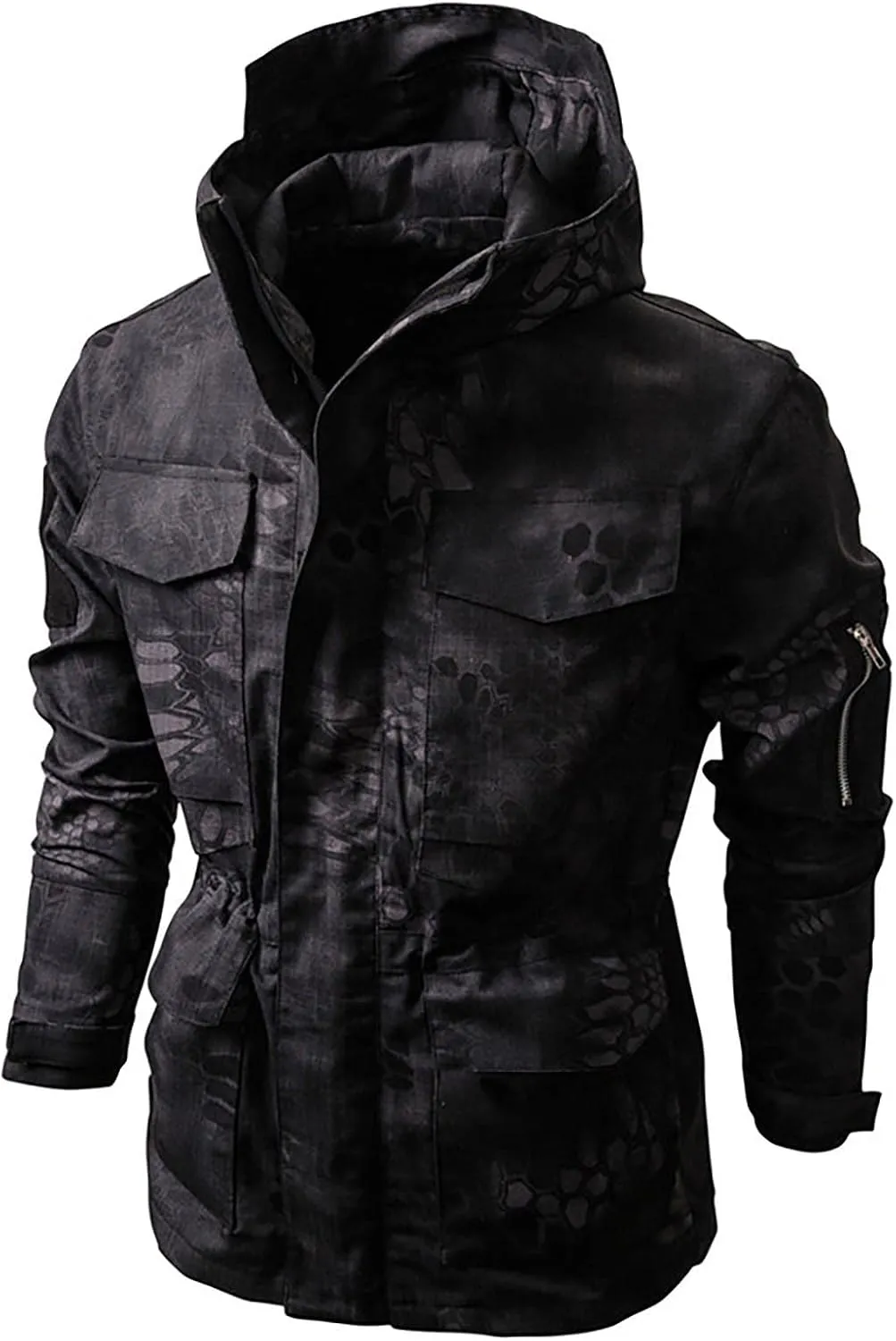 RTRDE Men's Winter Work Jackets Military Tactical Windbreaker Jacket Outdoor Camouflage Hunting Coat Work Jacket, S-2XL