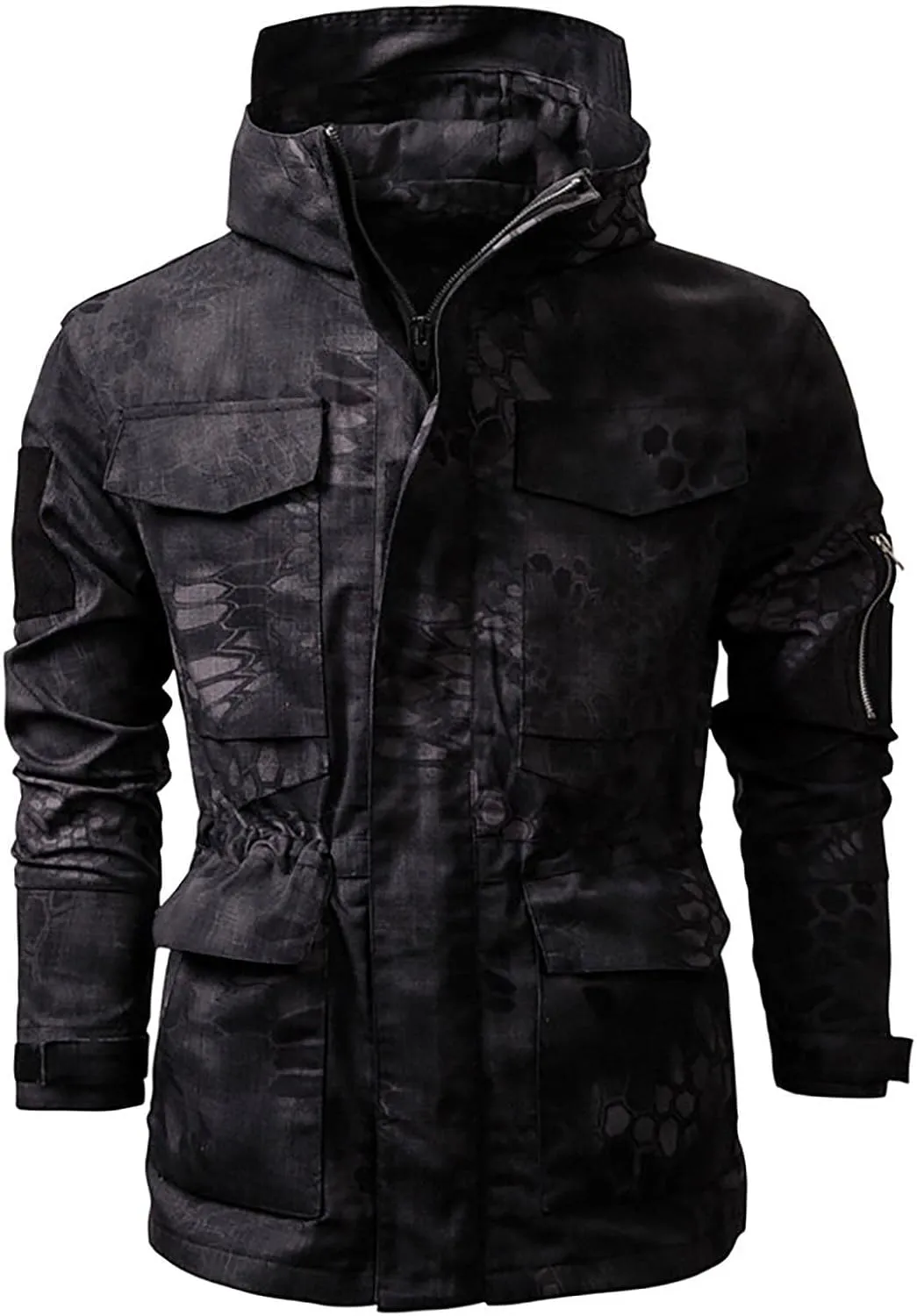 RTRDE Men's Winter Work Jackets Military Tactical Windbreaker Jacket Outdoor Camouflage Hunting Coat Work Jacket, S-2XL