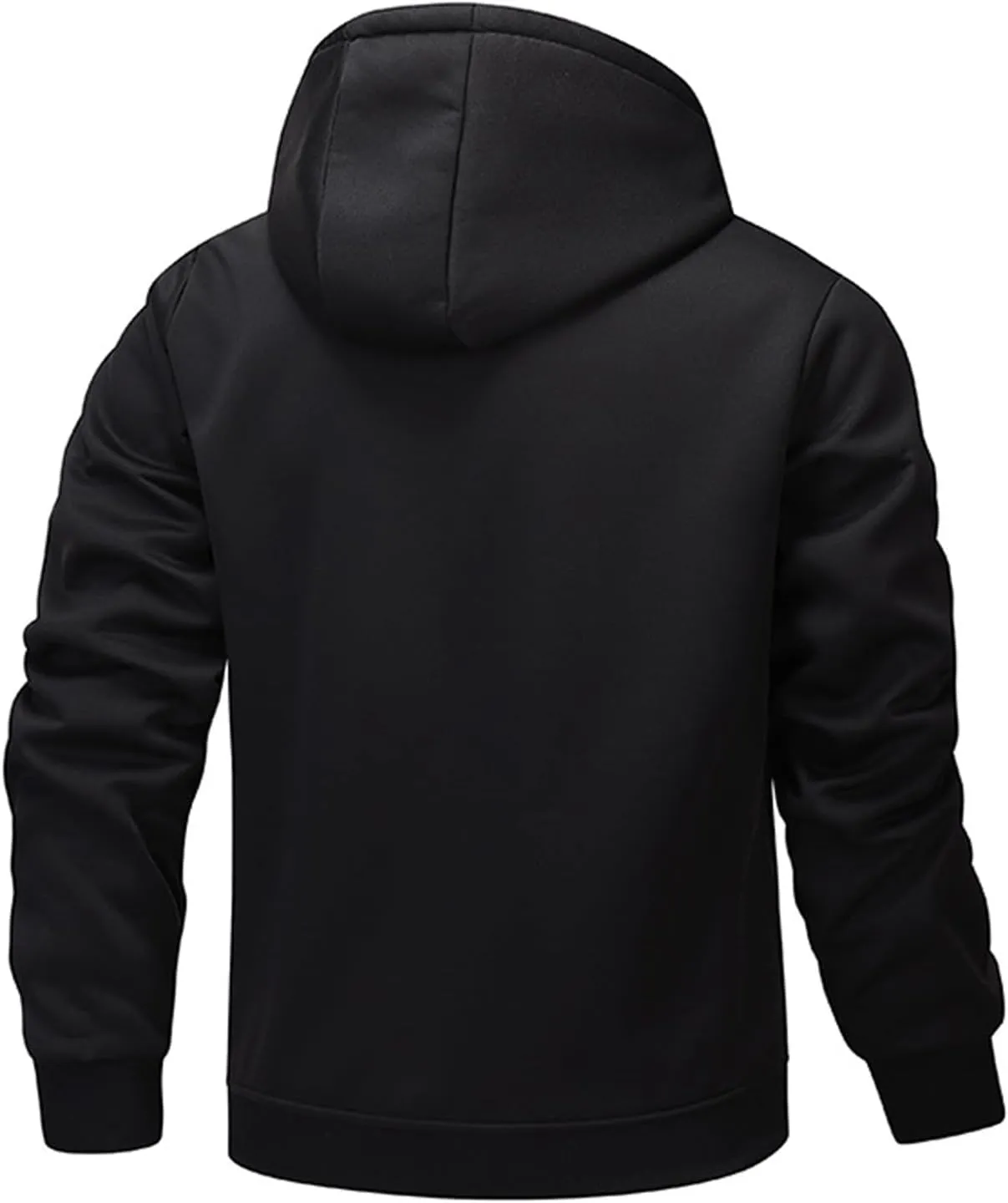 RTRDE Mens Work Jacket Zip Up Sweatshirts Heavyweight Winter Fleece Sherpa Lined Warm Hoodie Jackets Coats Jacket, S-3XL