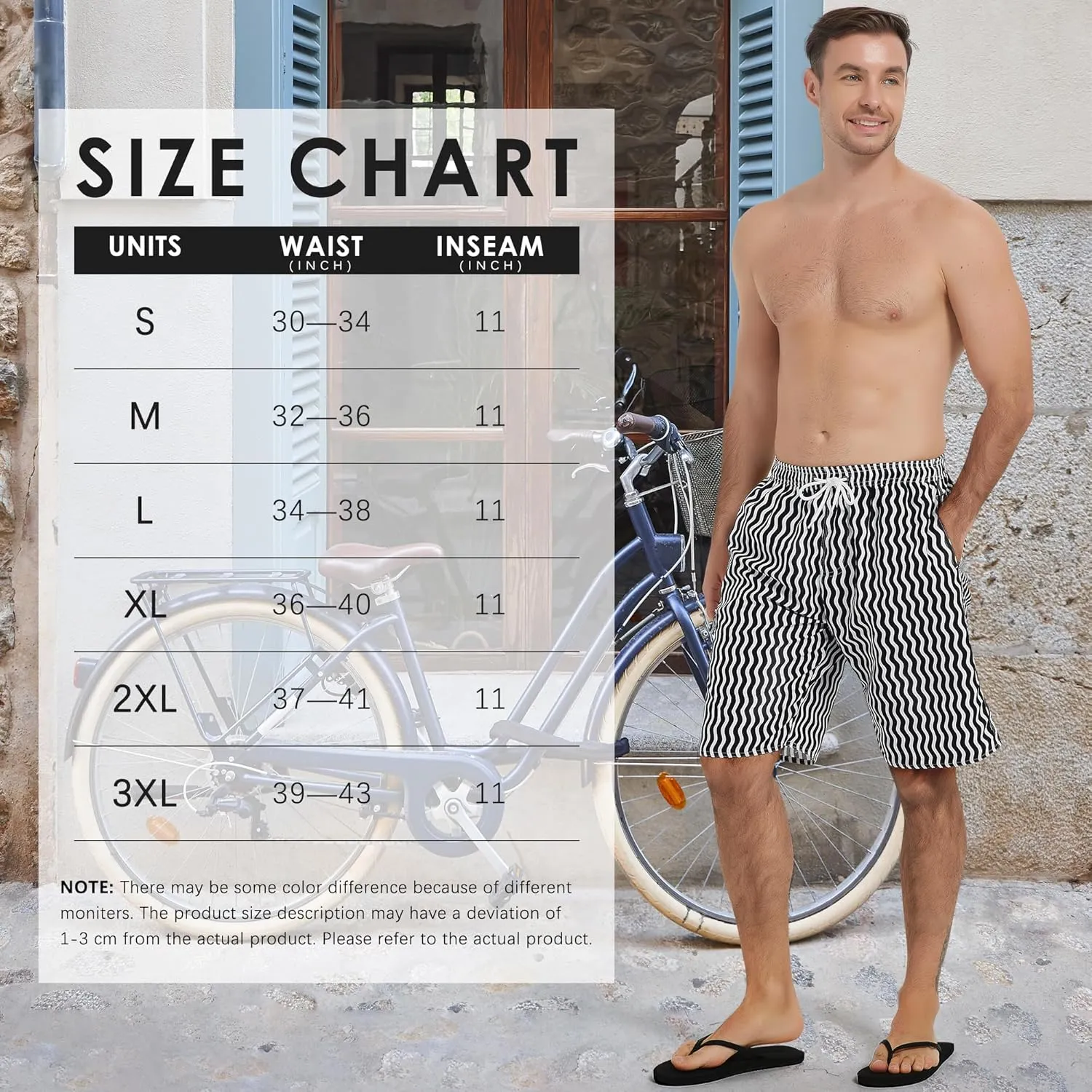 Scotamalone Mens Swim Trunks Swimming Shorts Swimwear Bathing Suits Quick Dry 11 Inch with Mesh Lining