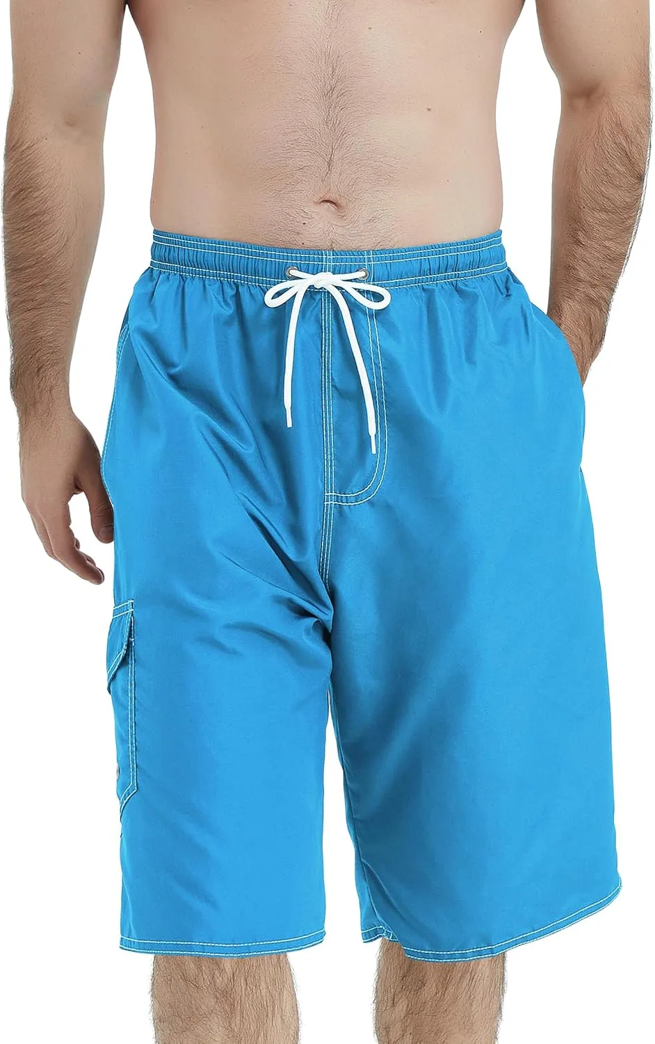 Scotamalone Mens Swim Trunks Swimming Shorts Swimwear Bathing Suits Quick Dry 11 Inch with Mesh Lining