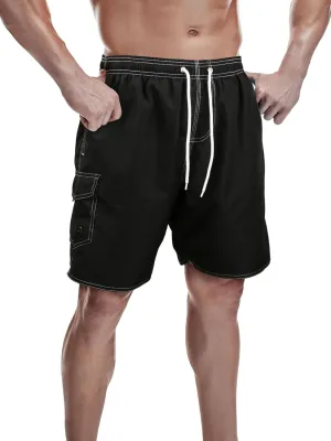 Scotamalone Mens Swim Trunks Swimming Shorts Swimwear Bathing Suits Quick Dry 7 Inch with Mesh Lining