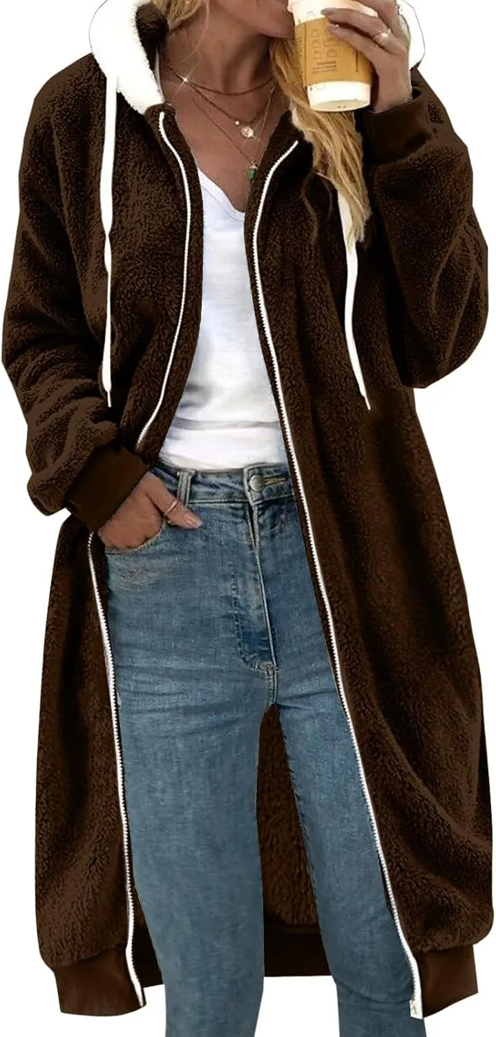 SHAOBGE 1x Jackets for Women Fashionable Women'S Long Sleeve Solid Pocket Cardigan Button Top plus Coats for Women plus