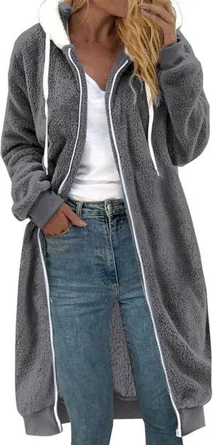 SHAOBGE 1x Jackets for Women Fashionable Women'S Long Sleeve Solid Pocket Cardigan Button Top plus Coats for Women plus