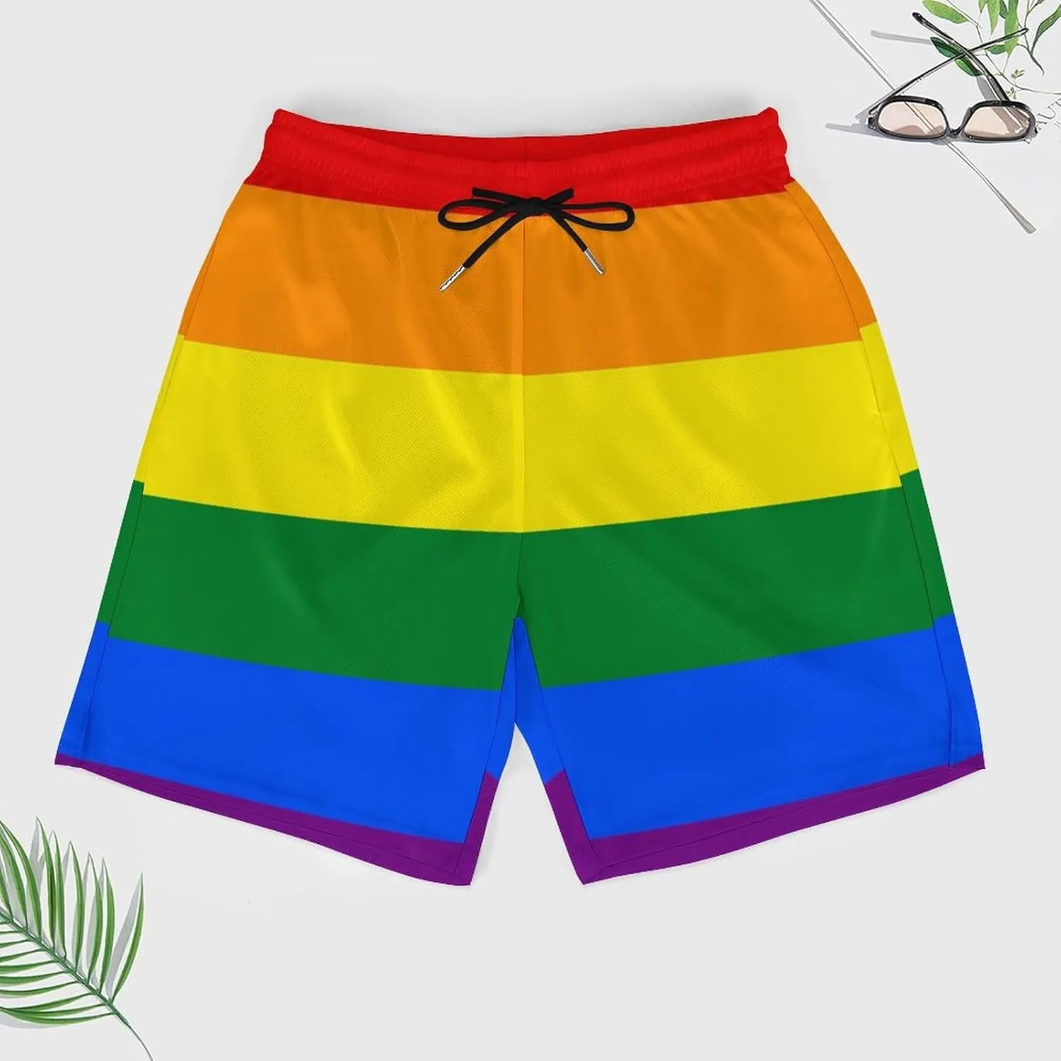 Supdreamc Mens Swim Trunks with Compression Liner Swimming Shorts Quick Dry Beach Sport Shorts S-3XL