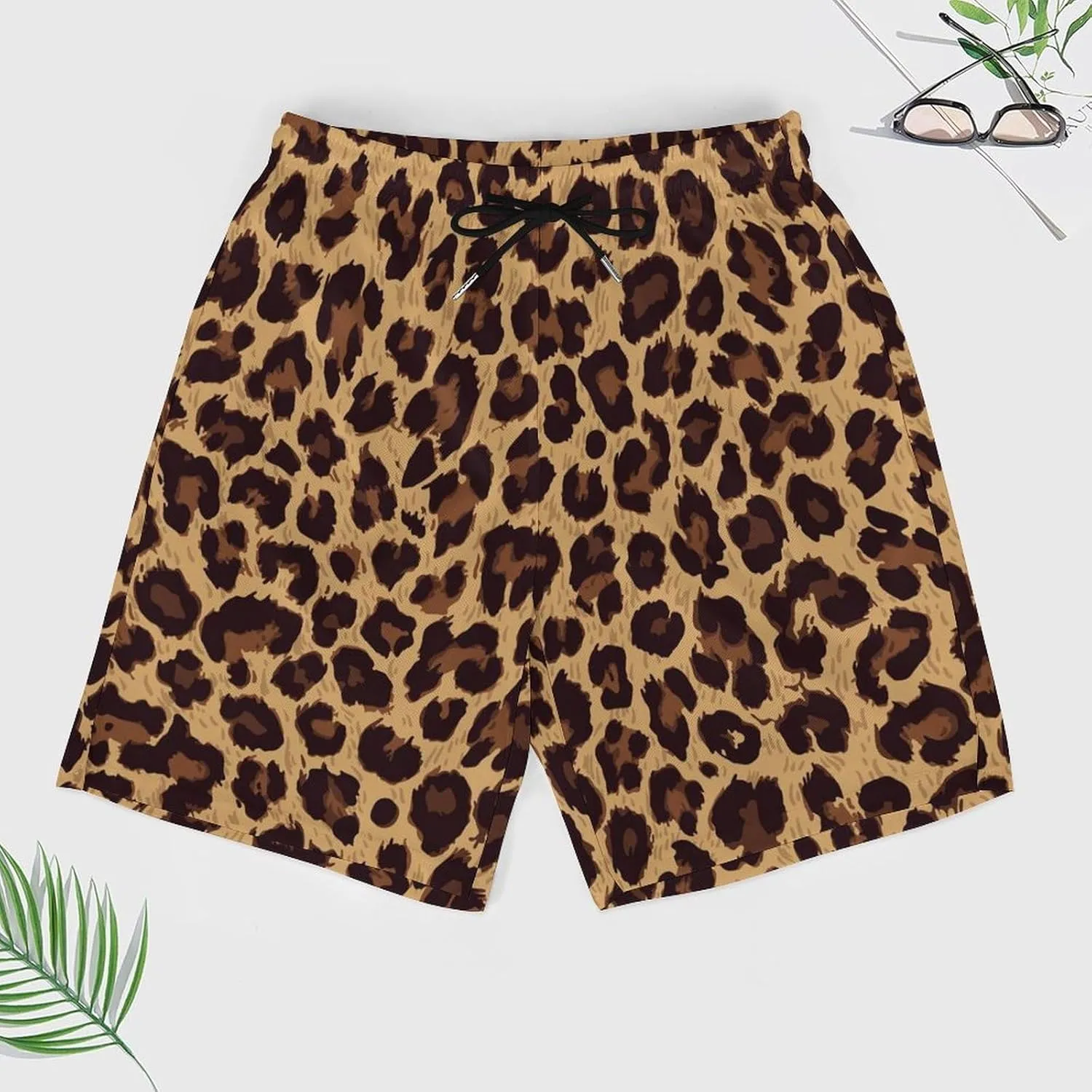 Supdreamc Mens Swim Trunks with Compression Liner Swimming Shorts Quick Dry Beach Sport Shorts S-3XL