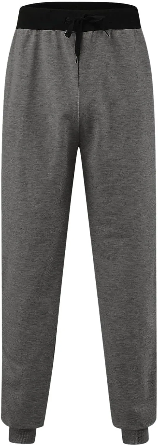 Sweatpants for Men, Cotton Joggers for Men Casual Slim Fit Big and Tall Drawstring Sweatpants Athletic Gym Pants