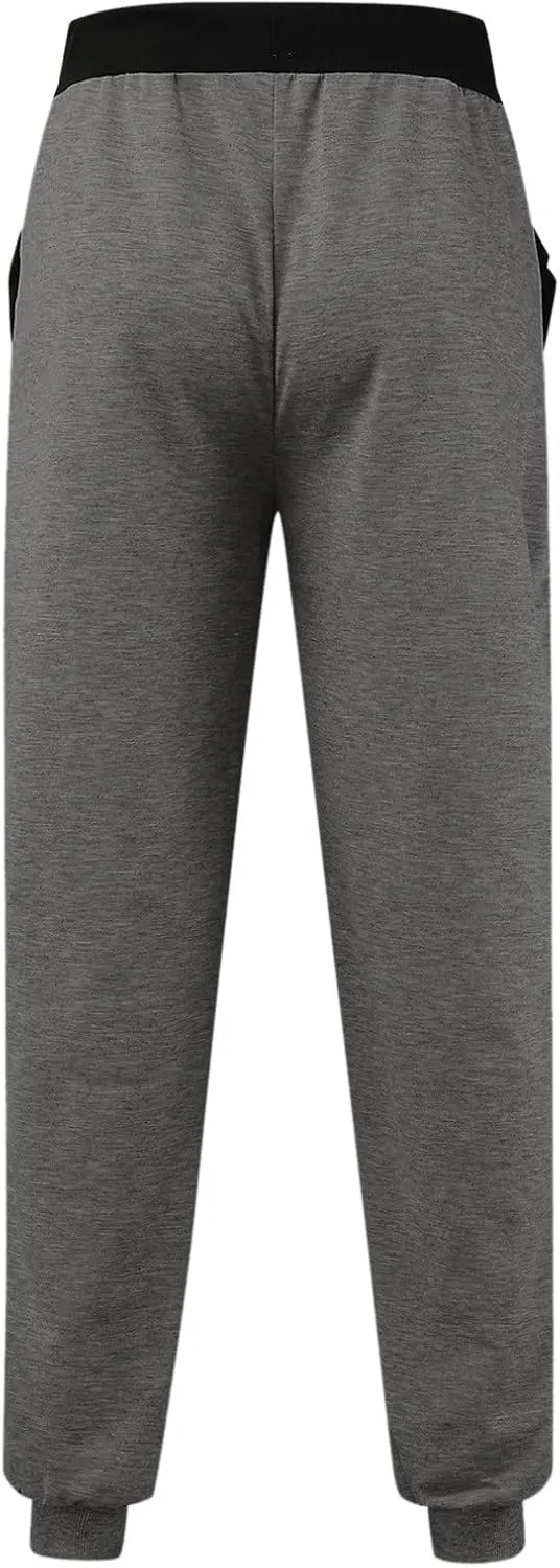Sweatpants for Men, Cotton Joggers for Men Casual Slim Fit Big and Tall Drawstring Sweatpants Athletic Gym Pants