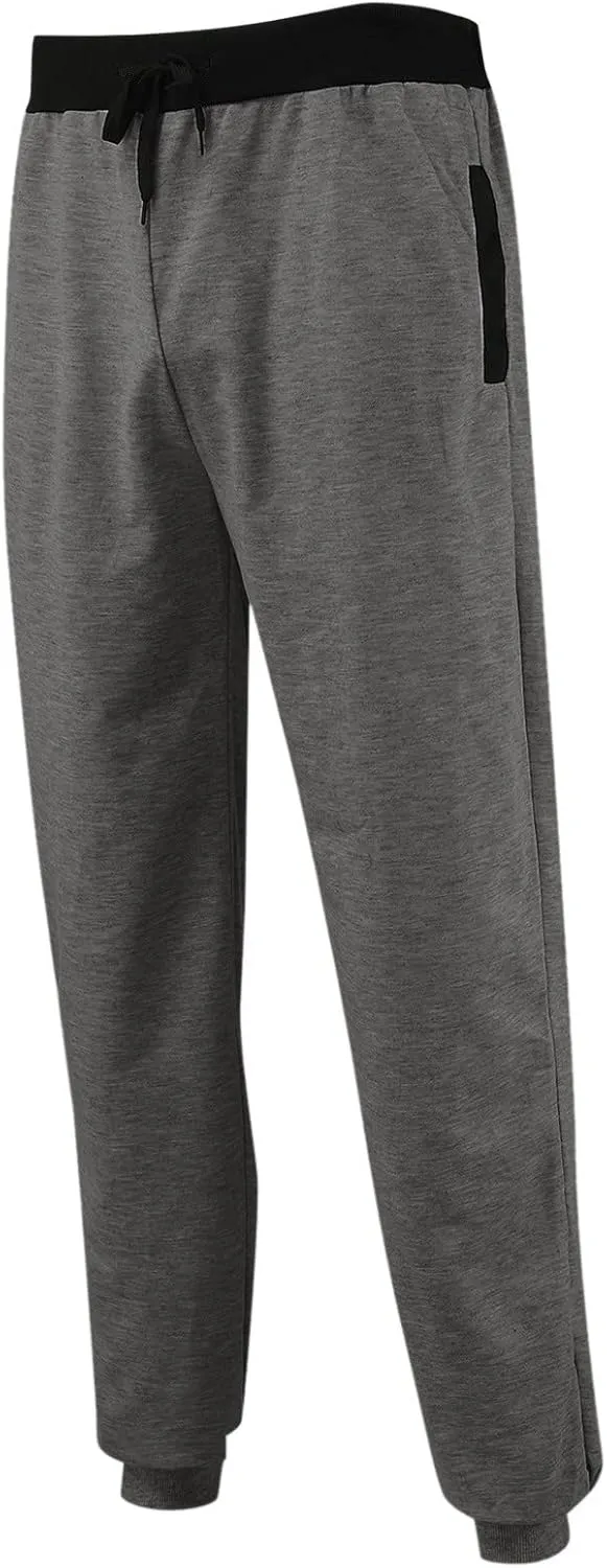 Sweatpants for Men, Cotton Joggers for Men Casual Slim Fit Big and Tall Drawstring Sweatpants Athletic Gym Pants