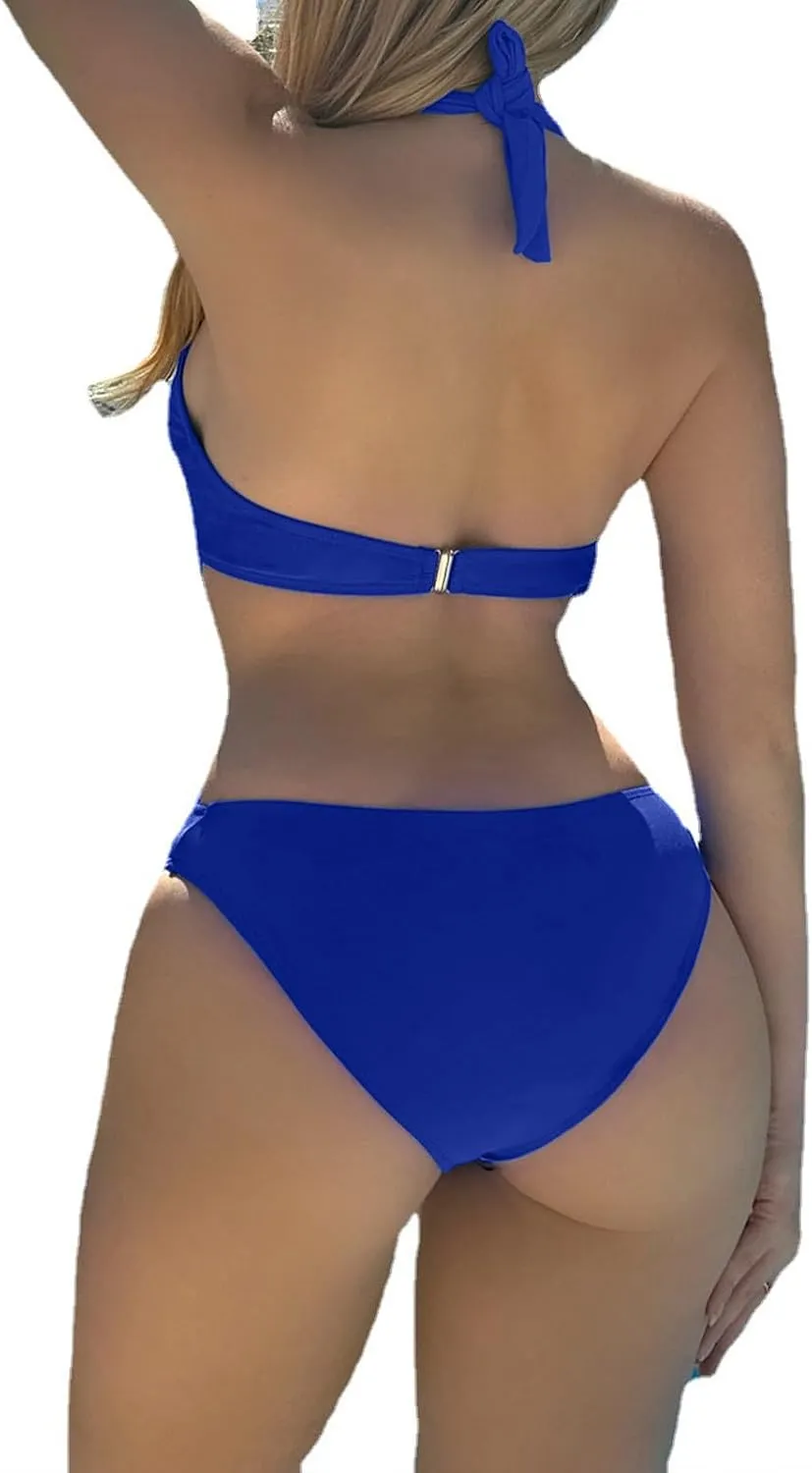 Swim Suits for Women 2025 Solid Color One Piece Swimsuit Hollow Tight Backless Swimsuit with Tummy Control
