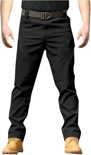 Tactical Pants for Men Water Resistant Cargo Hiking Pants Multi Pockets Relaxed Fit Stretch Quick Dry Work Pant