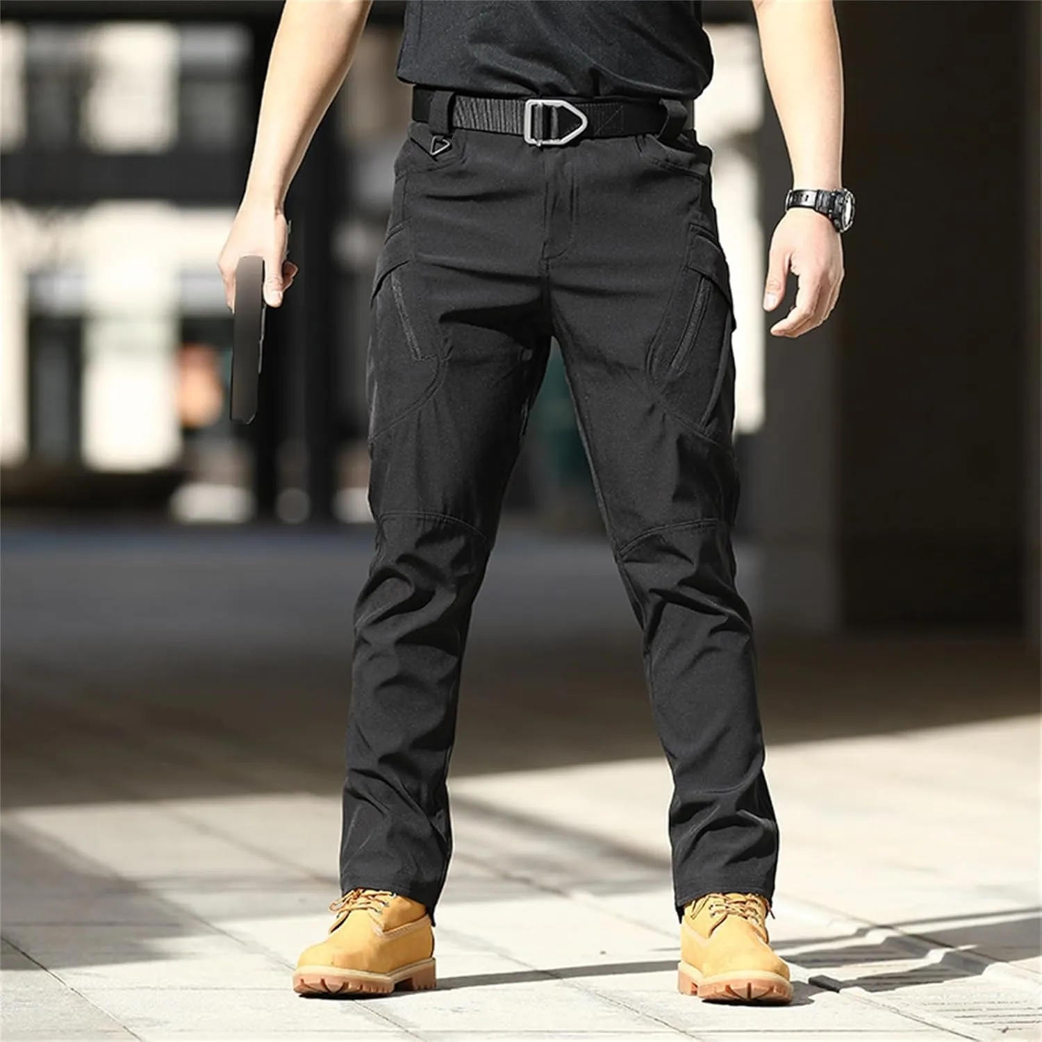 Tactical Pants for Men Water Resistant Cargo Hiking Pants Multi Pockets Relaxed Fit Stretch Quick Dry Work Pant