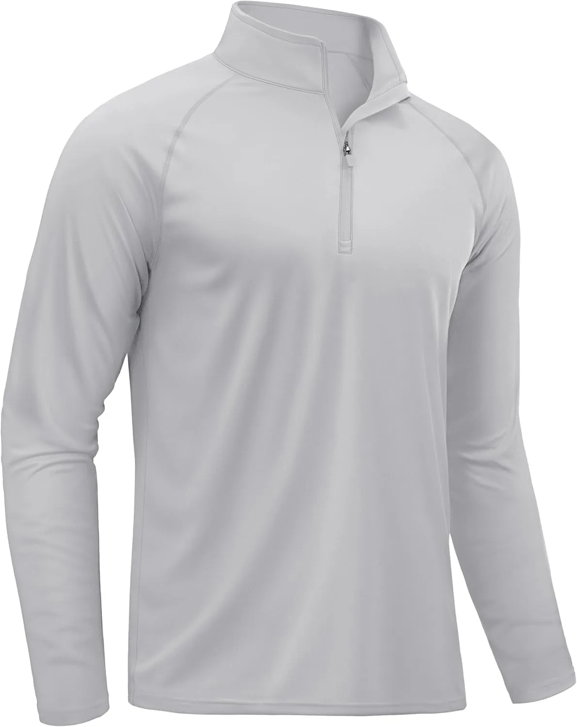 TACVASEN Men's Long Sleeve Athletic Shirts 1/4 Pullover Zip Sun Protection Rash Guard UPF 50  Outdoor Running T-Shirts