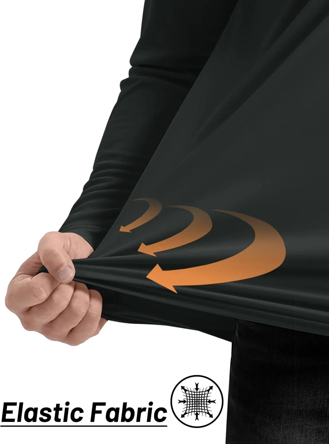 TACVASEN Men's Long Sleeve Athletic Shirts 1/4 Pullover Zip Sun Protection Rash Guard UPF 50  Outdoor Running T-Shirts