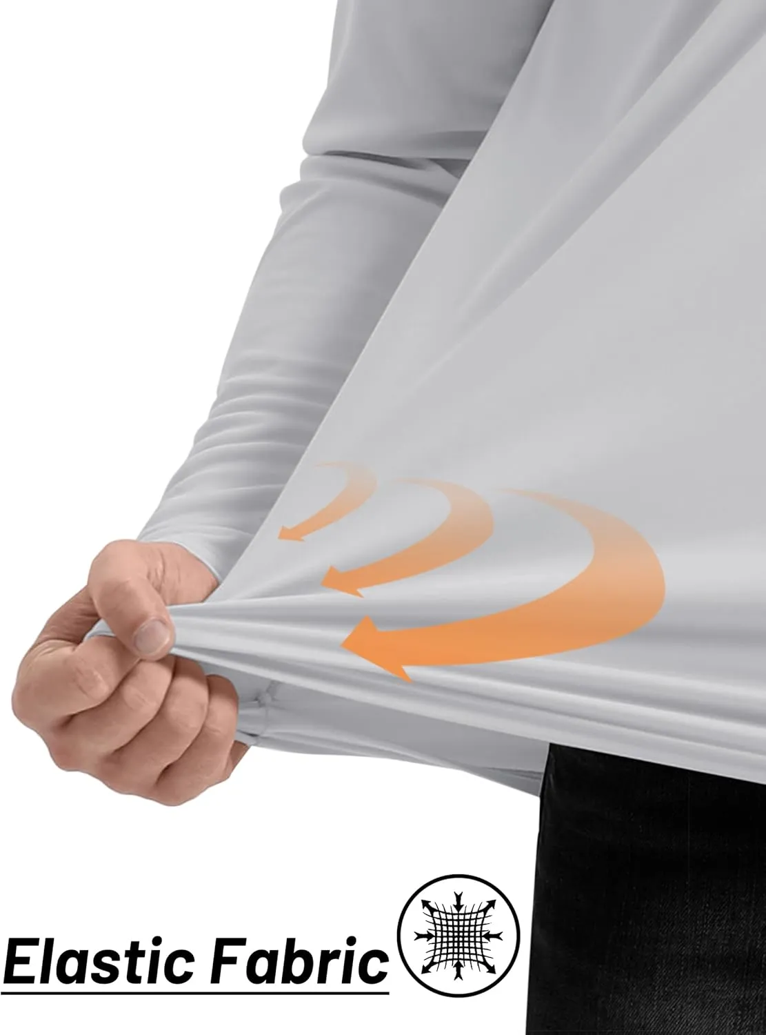 TACVASEN Men's Long Sleeve Athletic Shirts 1/4 Pullover Zip Sun Protection Rash Guard UPF 50  Outdoor Running T-Shirts