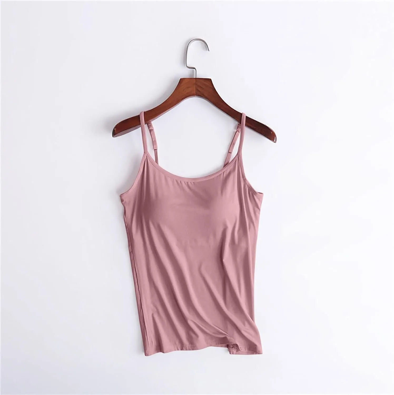 Tank Top with Built in Bra for Women Sleeveless Seamless Workout Tops Athletic Camisole Tank Tops Yoga Gym Clothes