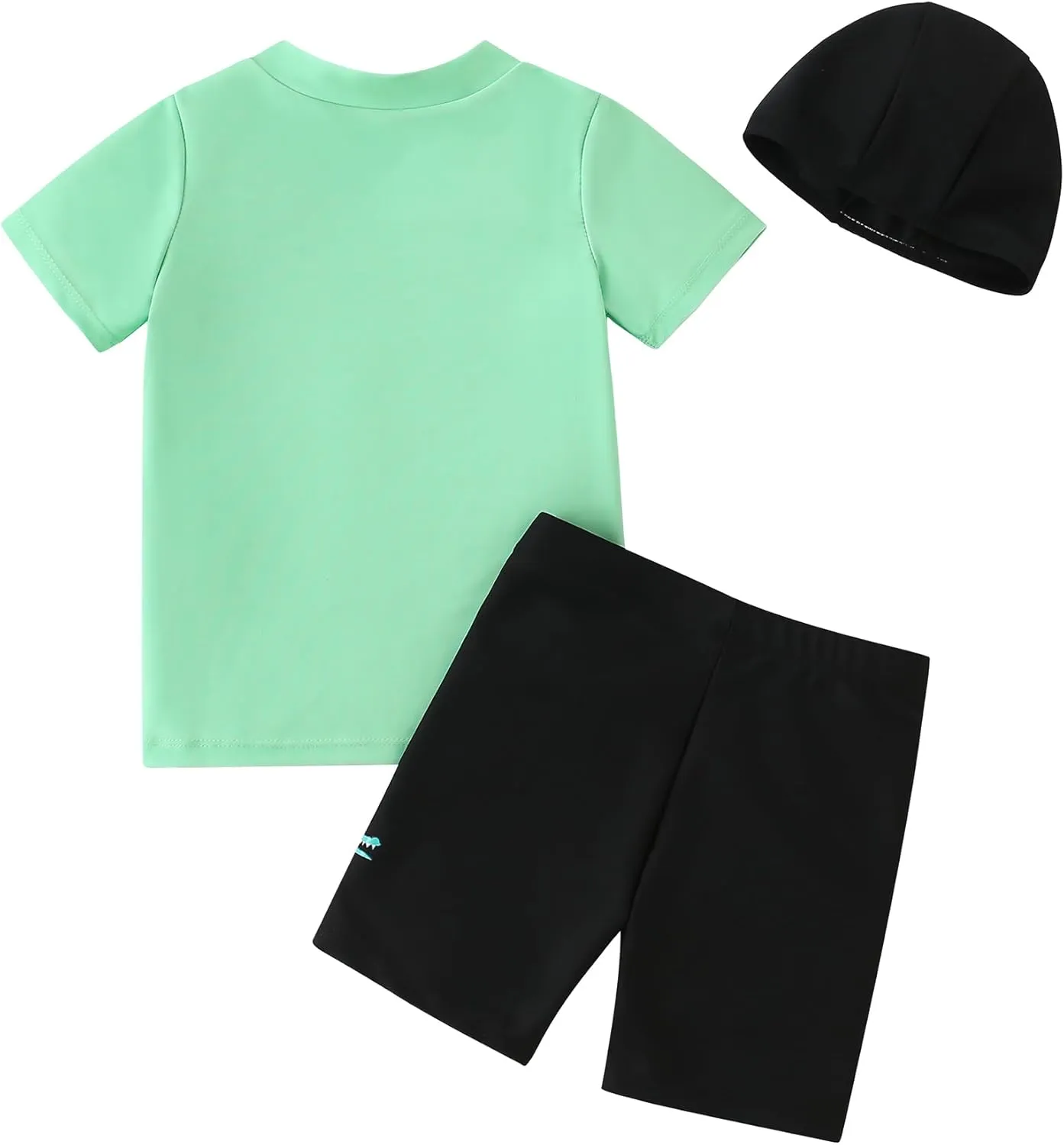 Toddler Boy Swimsuit 3 Piece Boys Swim Set Short Sleeve Boys Swim Shirt Boys Swim Trunks Rash Guard Bathing Suits