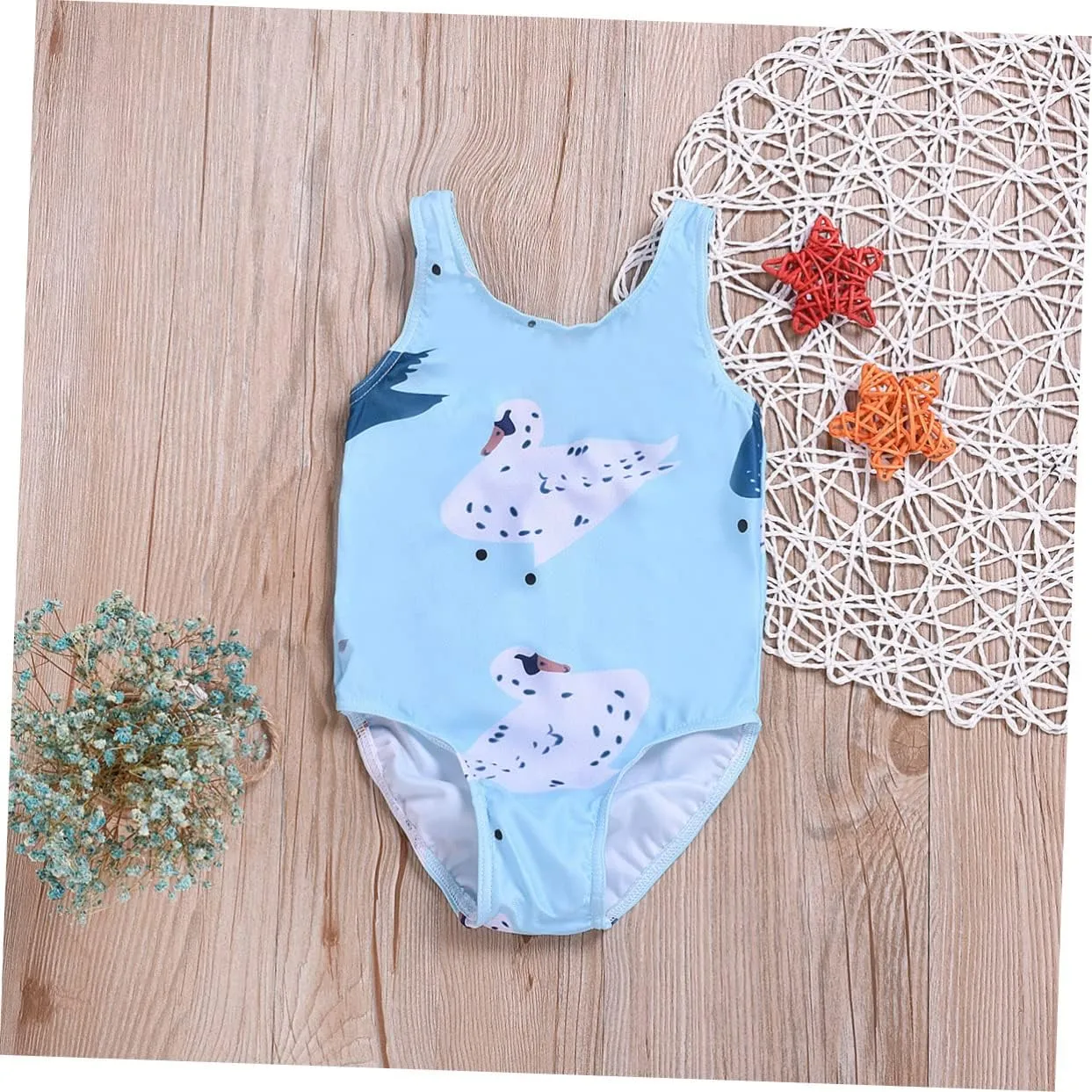 TOYANDONA 2pcs Kids Swimsuits Girl One Piece Swimsuit Girls' One-Piece Swimwear Kid Swimsuit Swimwear for Girls Summer Swimwear Blue One-Piece Swimsuit Cartoon Child Swimsuit for Girls
