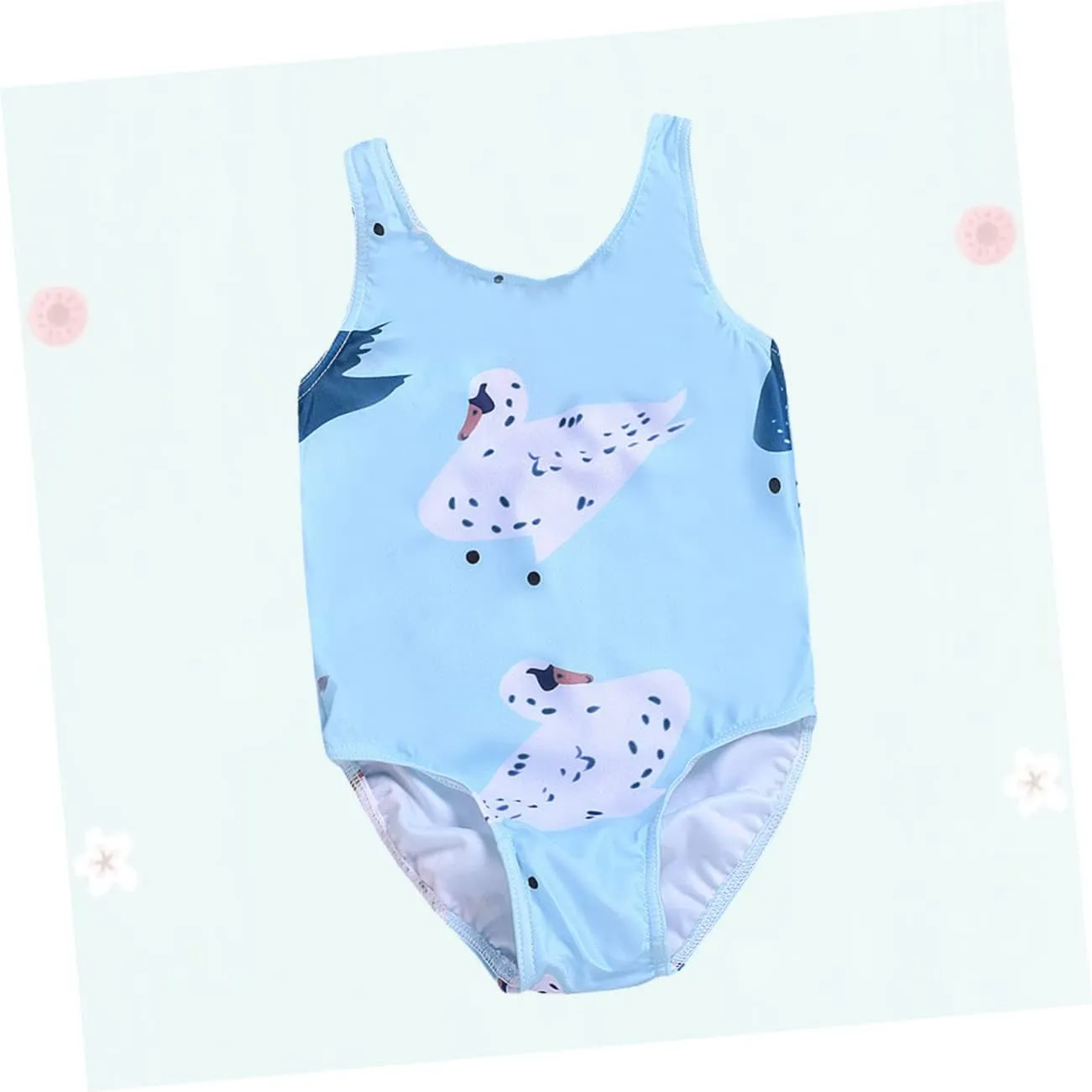TOYANDONA 2pcs Kids Swimsuits Girl One Piece Swimsuit Girls' One-Piece Swimwear Kid Swimsuit Swimwear for Girls Summer Swimwear Blue One-Piece Swimsuit Cartoon Child Swimsuit for Girls
