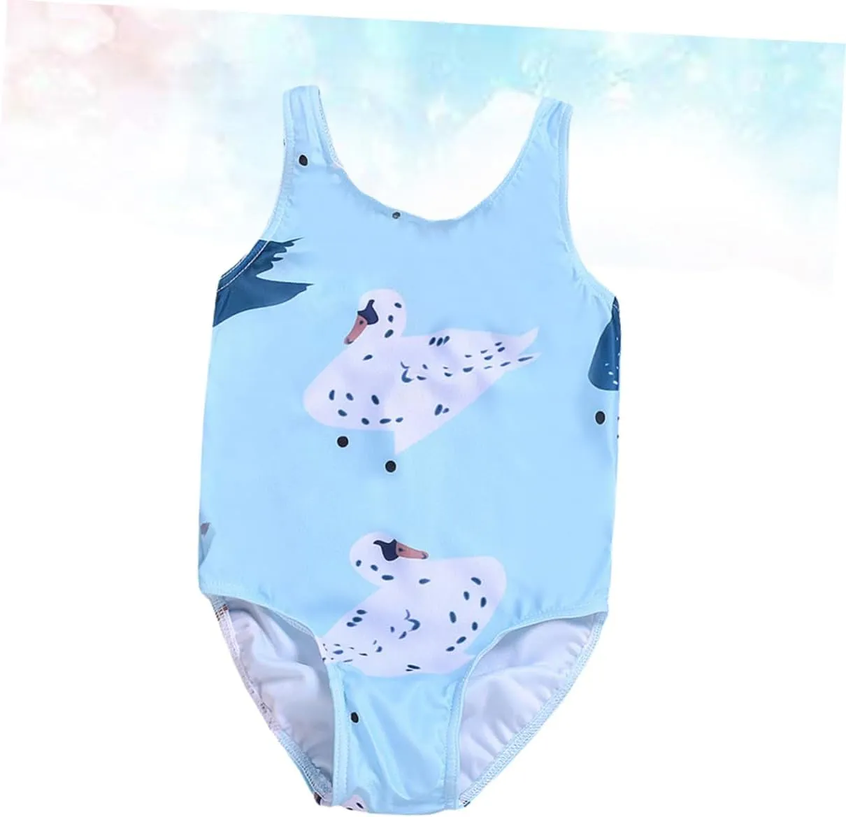 TOYANDONA 2pcs Kids Swimsuits Girl One Piece Swimsuit Girls' One-Piece Swimwear Kid Swimsuit Swimwear for Girls Summer Swimwear Blue One-Piece Swimsuit Cartoon Child Swimsuit for Girls