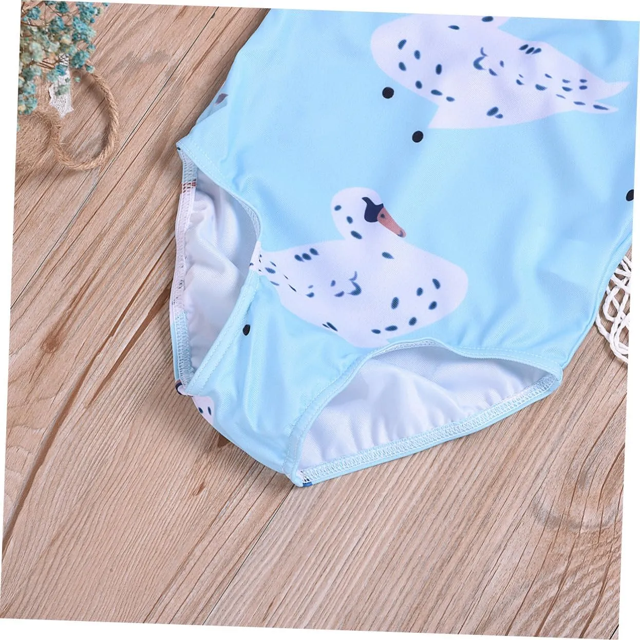 TOYANDONA 2pcs Kids Swimsuits Girl One Piece Swimsuit Girls' One-Piece Swimwear Kid Swimsuit Swimwear for Girls Summer Swimwear Blue One-Piece Swimsuit Cartoon Child Swimsuit for Girls