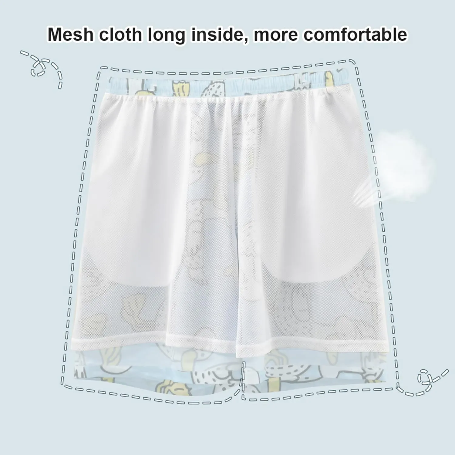 Turquoise Tropical Island Mens Swim Trunks Funny Quick Dry Elastic Shorts Surf Beach Swimming Shorts S