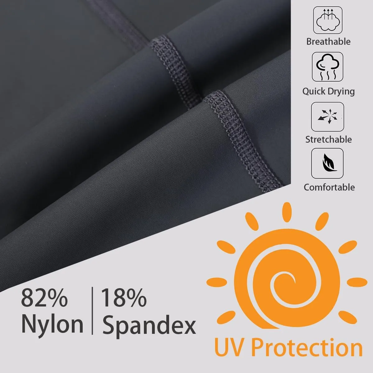 Ubestyle UPF 50  High Waist Swim Leggings for Women Swim Capris Swim Pant Swim Tights Beach Pants Sun Protective