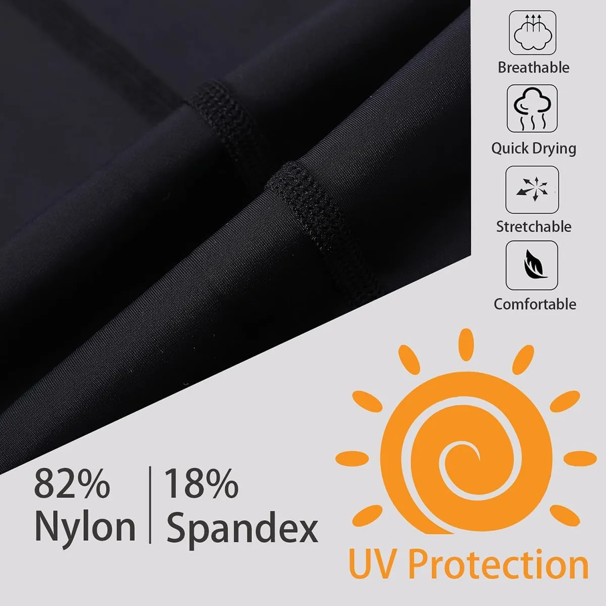 Ubestyle UPF 50  High Waist Women's Swim Pants Swim Leggings Swimming Tights Rash Guard Pants Sun Protective