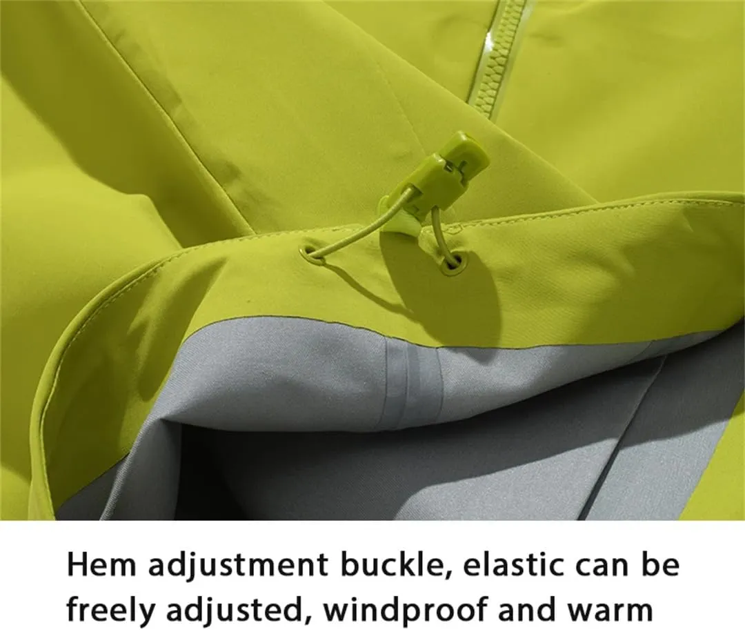 Unisex Enhanced Waterproof Jackets Outdoor Sports Heat-Sealed Seams Rain Coat