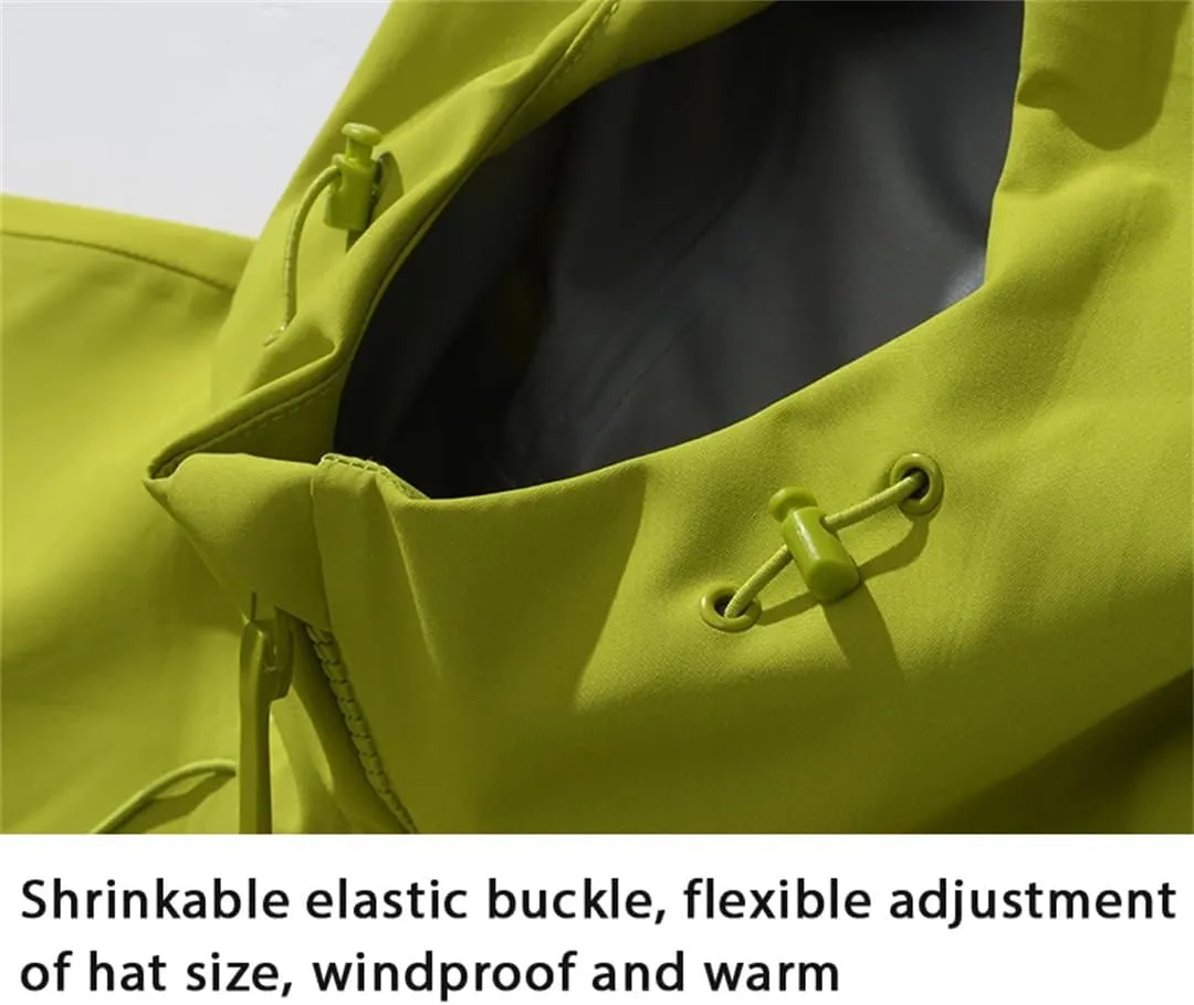 Unisex Enhanced Waterproof Jackets Outdoor Sports Heat-Sealed Seams Rain Coat