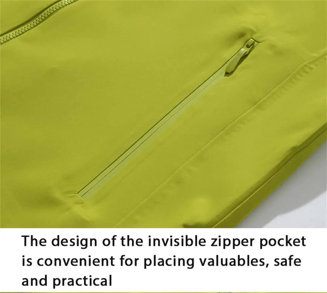 Unisex Enhanced Waterproof Jackets Outdoor Sports Heat-Sealed Seams Rain Coat
