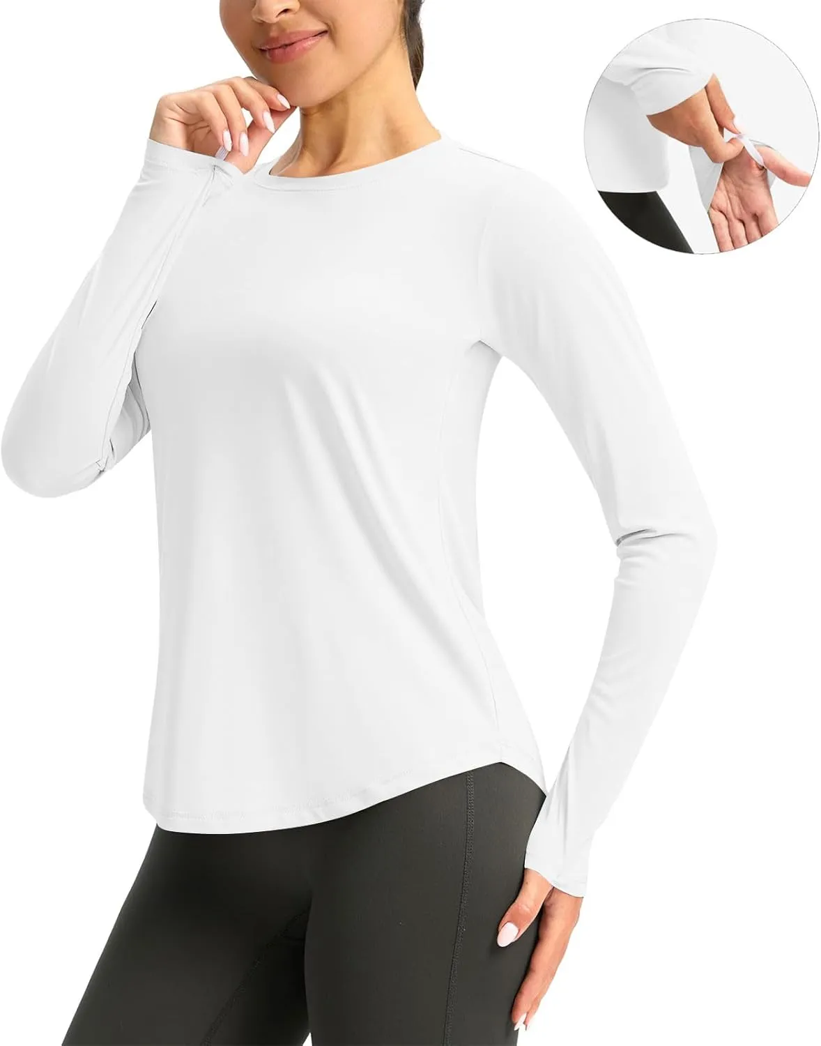 UPF 50  Sun Shirt Women Hoodie Long Sleeve UV Protection Shirts Quick Dry Lightweight SPF Outdoor Athletic Hiking Top