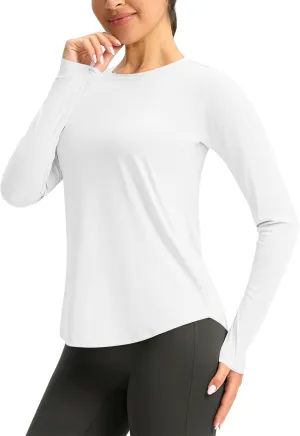 UPF 50  Sun Shirt Women Hoodie Long Sleeve UV Protection Shirts Quick Dry Lightweight SPF Outdoor Athletic Hiking Top