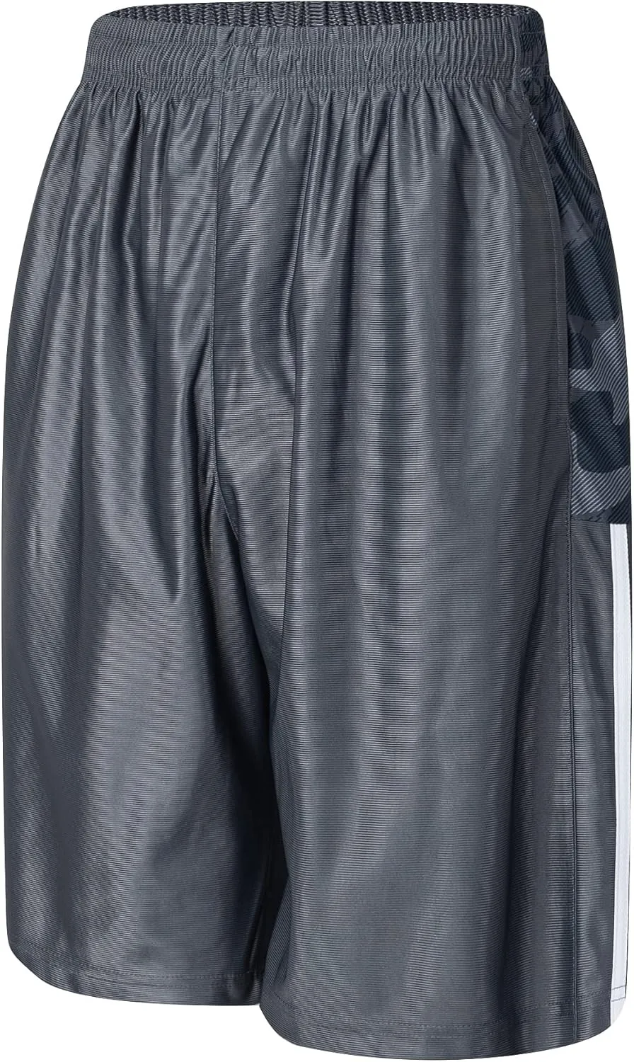 URBEX Men's Basketball Shorts with Deep Pockets & Drawstring Lightweight Gym Athletic Running Shorts