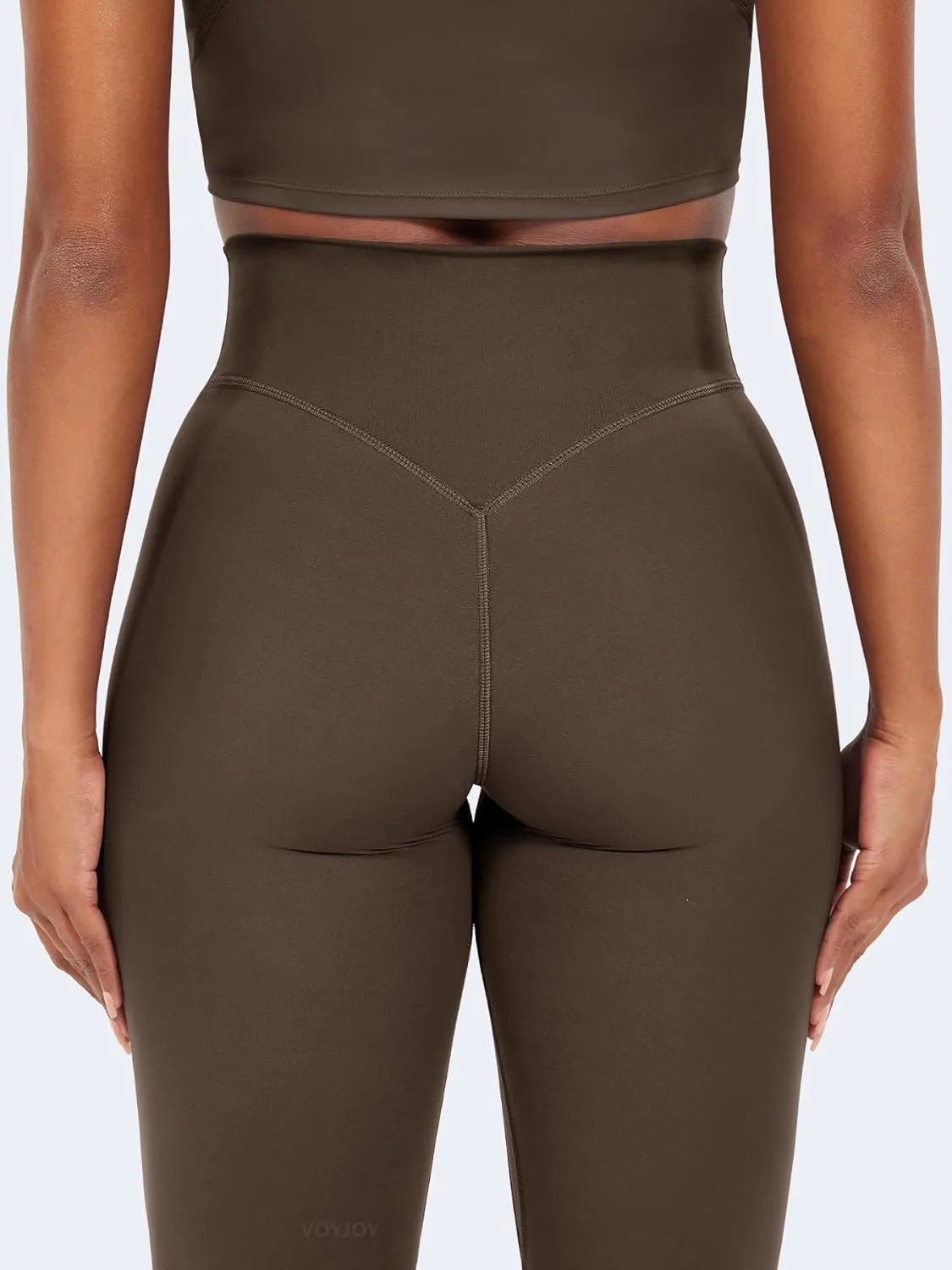 VOYJOY High Waisted Workout Gym Leggings for Women Full Length Soft Yoga Pants Tummy Control