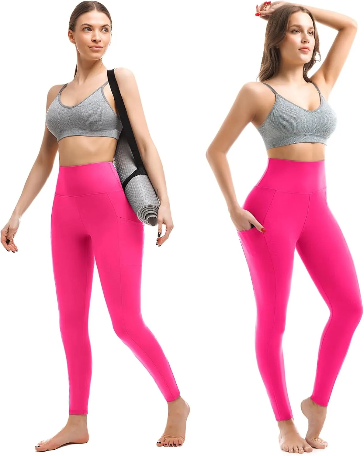 Walifrey Leggings with Pockets for Women, High Waisted Buttery Soft Womens Leggings for Gym Yoga Workout