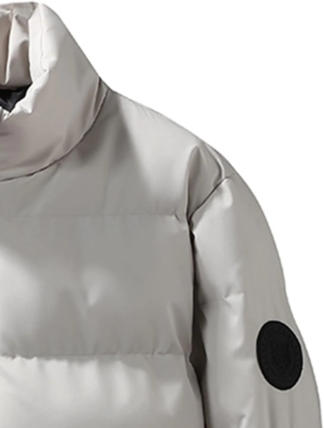 Warm Winter Puffer Jacket Men 2024 Trendy Lightweight Quilted Down Coat Puffy Stand Collar Bubble Jacket Outerwear